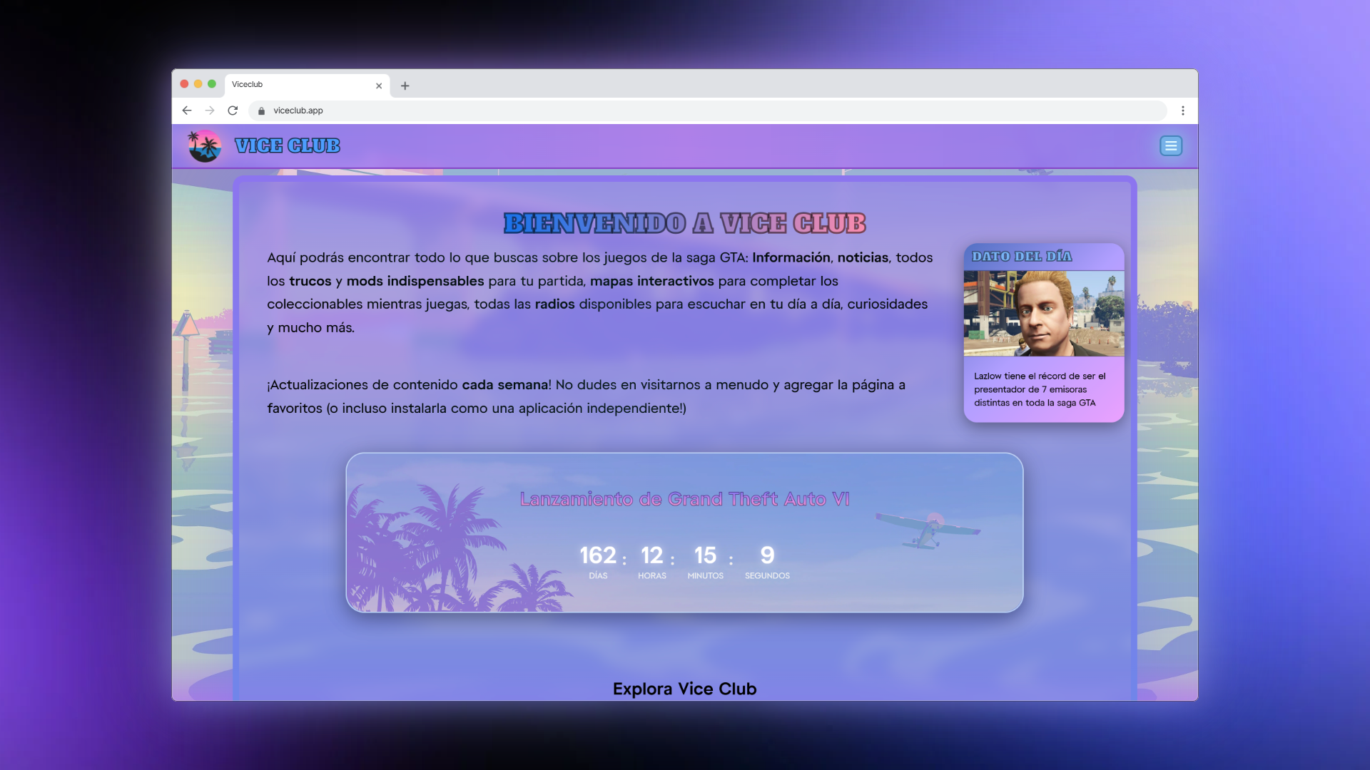 Captura de Vice Club